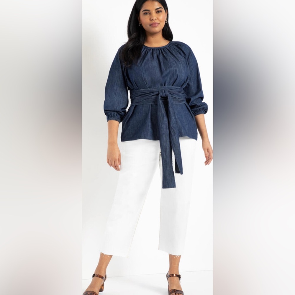 ELOQUII Faux Wrap Top, Size 16